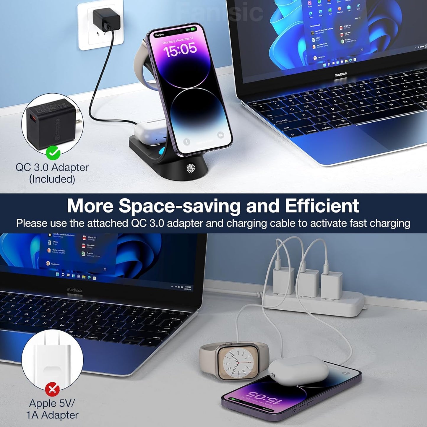 MagCharge™ – 4-in-1 Wireless Charging Station